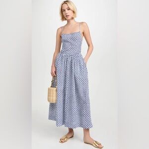 Ciao Lucia Blue and White Floral Maxi Dress